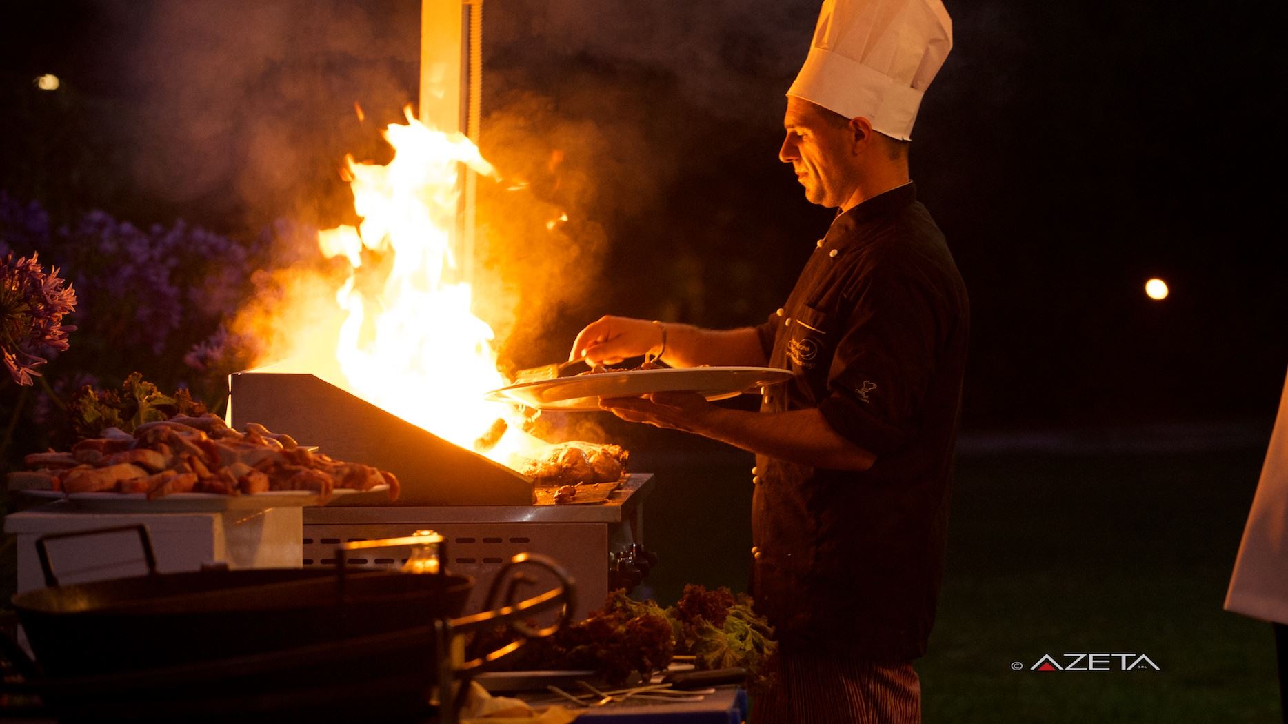 Chef di Ambrosini Banqueting all'opera